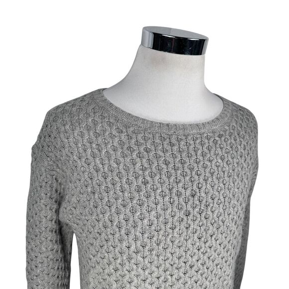 Title Nine Speaking Pullover Sweater Women’s Small Gray Merino Alpaca Blend Knit - Picture 2 of 10